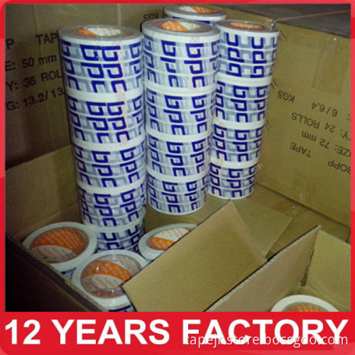 High Quality Transperance OPP Printing Logo tape